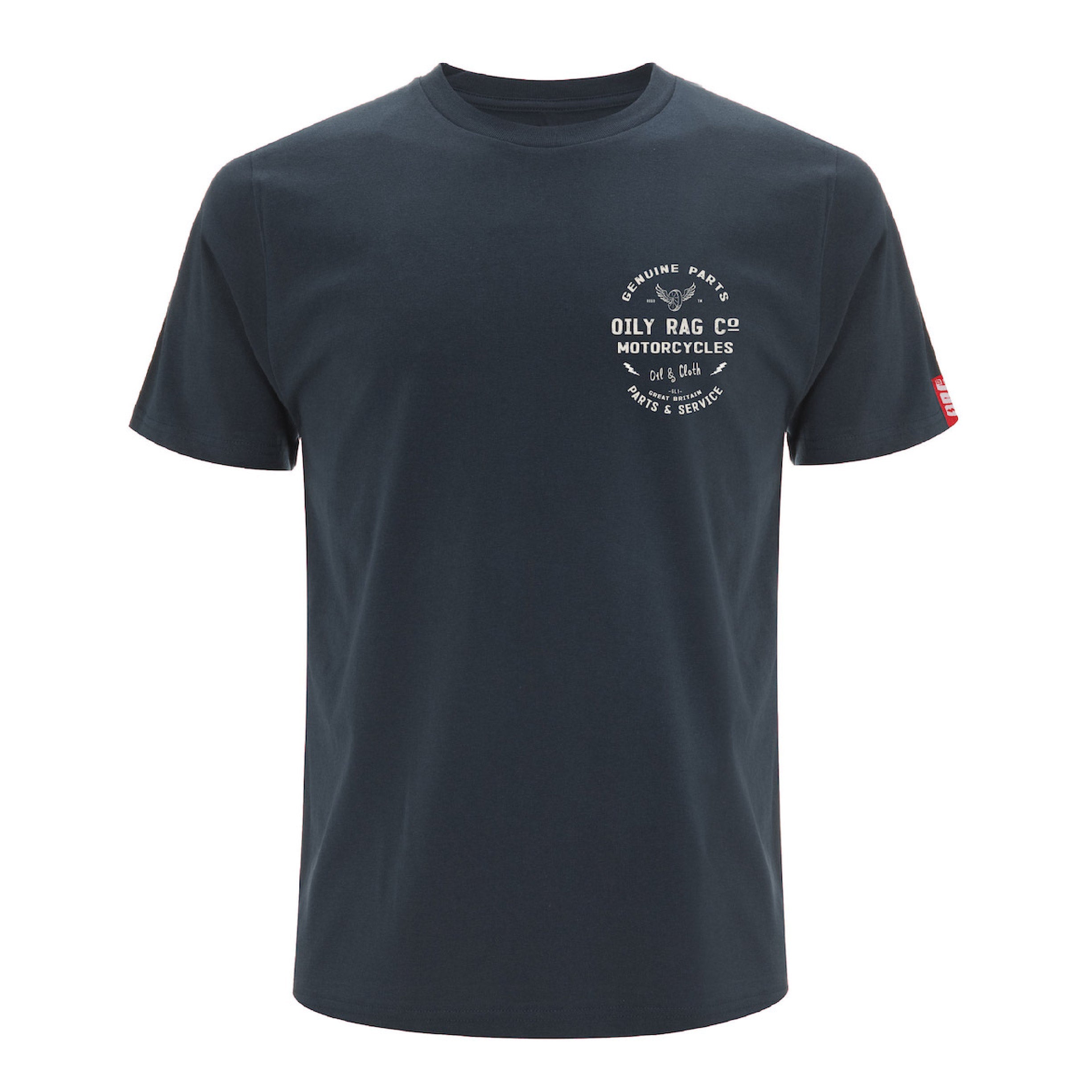 Parts & Service T-shirt - Back Print - Denim Blue - Black Label Collection