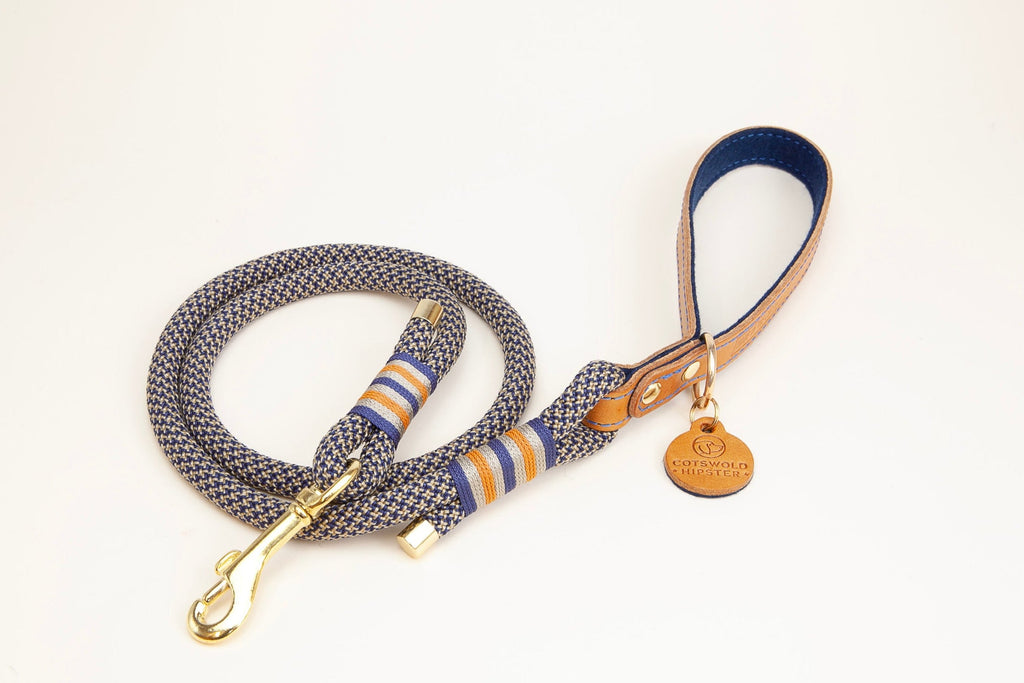 Leather and rope dog leads