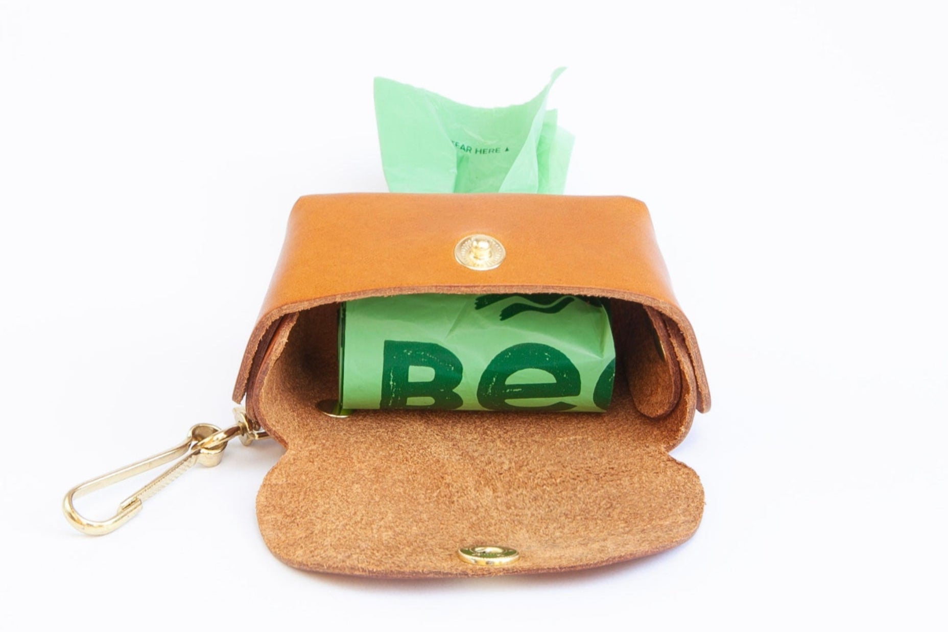 Leather Poo Bag Holder